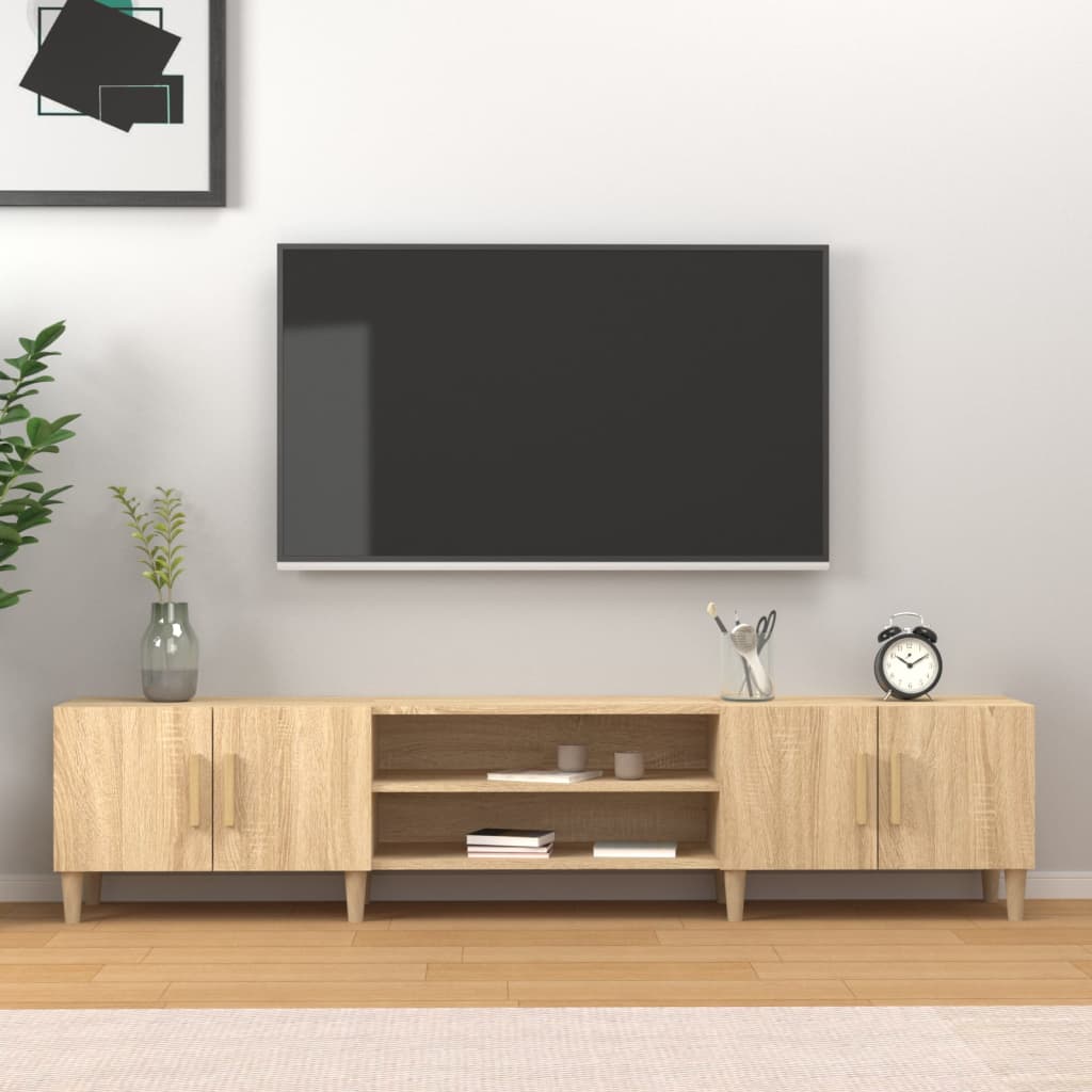 vidaXL Comodă TV, stejar sonoma, 180x31,5x40 cm, lemn prelucrat