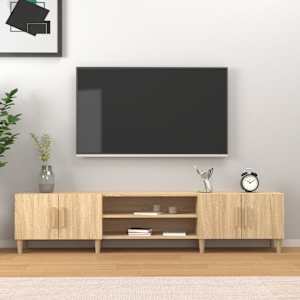TV stolek dub sonoma 180 x 31,5 x 40 cm, imitace dřeva - obrázek 1