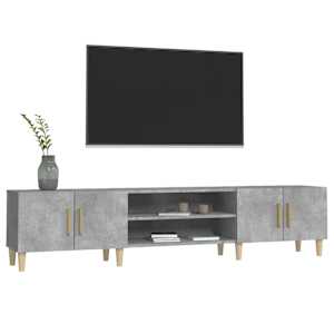 TV skříňka betonově šedá 180 x 31,5 x 40 cm kompozitní dřevo - obrázek 4
