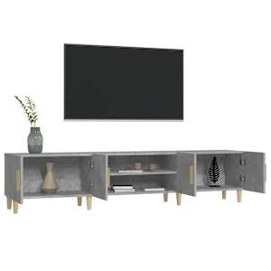 TV skříňka betonově šedá 180 x 31,5 x 40 cm kompozitní dřevo - obrázek 5