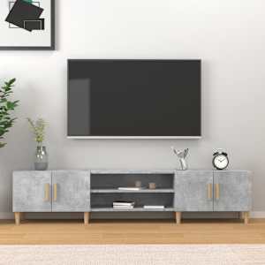 TV skříňka betonově šedá 180 x 31,5 x 40 cm kompozitní dřevo - obrázek 1