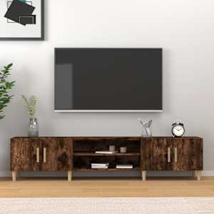 TV skříňka kouřový dub 180 x 31,5 x 40 cm kompozitní dřevo - obrázek 1