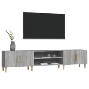 TV skříňka šedá sonoma 180 x 31,5 x 40 cm kompozitní dřevo - obrázek 4