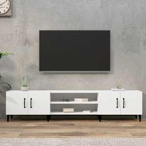TV stolek bílý 180 x 31,5 x 40 cm, z umělého dřeva