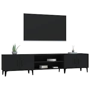 TV skříňka černá 180 x 31,5 x 40 cm kompozitní dřevo - obrázek 4