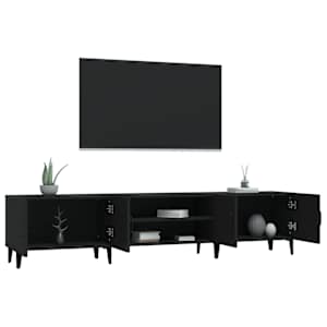 TV skříňka černá 180 x 31,5 x 40 cm kompozitní dřevo - obrázek 5
