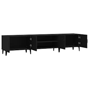 TV skříňka černá 180 x 31,5 x 40 cm kompozitní dřevo - obrázek 7