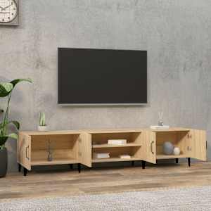 TV stolek dub sonoma 180 x 31,5 x 40 cm, imitace dřeva - obrázek 3
