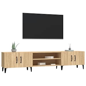 TV stolek dub sonoma 180 x 31,5 x 40 cm, imitace dřeva - obrázek 4