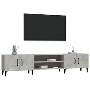 TV skříňka betonově šedá 180 x 31,5 x 40 cm kompozitní dřevo - obrázek 4