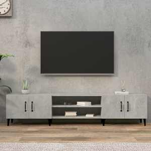 TV skříňka betonově šedá 180 x 31,5 x 40 cm kompozitní dřevo - obrázek 1