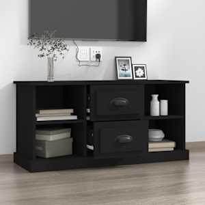 TV skříňka černá 99,5 x 35,5 x 48 cm kompozitní dřevo - obrázek 3