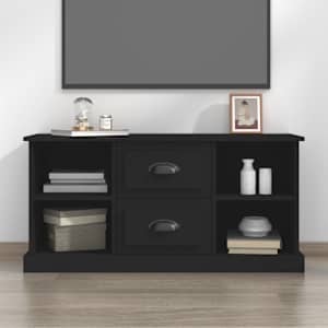TV skříňka černá 99,5 x 35,5 x 48 cm kompozitní dřevo - obrázek 1