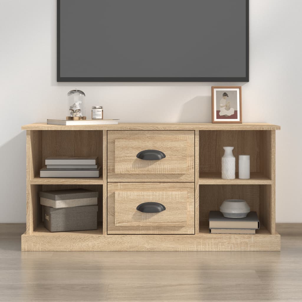 vida XL TV-Schrank Sonoma-Eiche 99,5x 35,5x 48 cm Holzwerkstoff