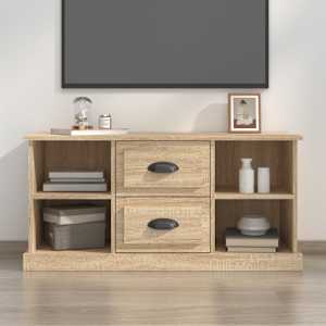 TV skříňka dub sonoma 99,5 x 35,5 x 48 cm kompozitní dřevo - obrázek 1