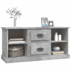 TV skříňka betonově šedá 99,5 x 35,5 x 48 cm kompozitní dřevo - obrázek 4