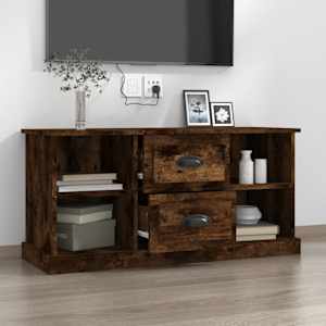 TV skříňka kouřový dub 99,5 x 35,5 x 48 cm kompozitní dřevo - obrázek 3
