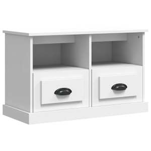 TV skříňka bílá 80 x 35 x 50 cm kompozitní dřevo - obrázek 2