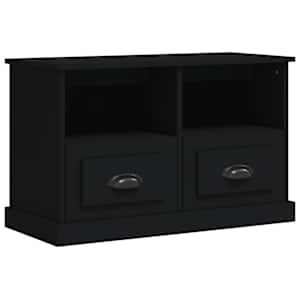 TV skříňka černá 80 x 35 x 50 cm kompozitní dřevo - obrázek 2