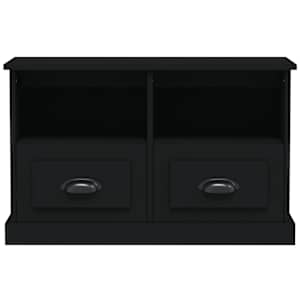 TV skříňka černá 80 x 35 x 50 cm kompozitní dřevo - obrázek 5