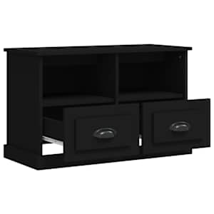 TV skříňka černá 80 x 35 x 50 cm kompozitní dřevo - obrázek 6