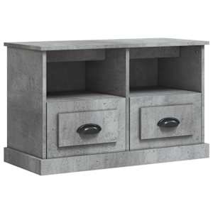 TV skříňka betonově šedá 80 x 35 x 50 cm kompozitní dřevo - obrázek 2