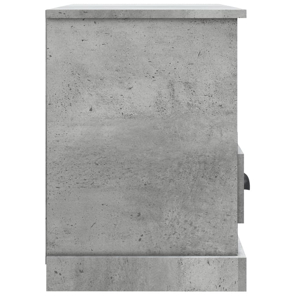 betonszürke szerelt fa TV-szekrény 80 x 35 x 50 cm