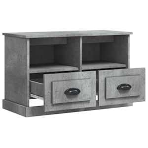 TV skříňka betonově šedá 80 x 35 x 50 cm kompozitní dřevo - obrázek 6