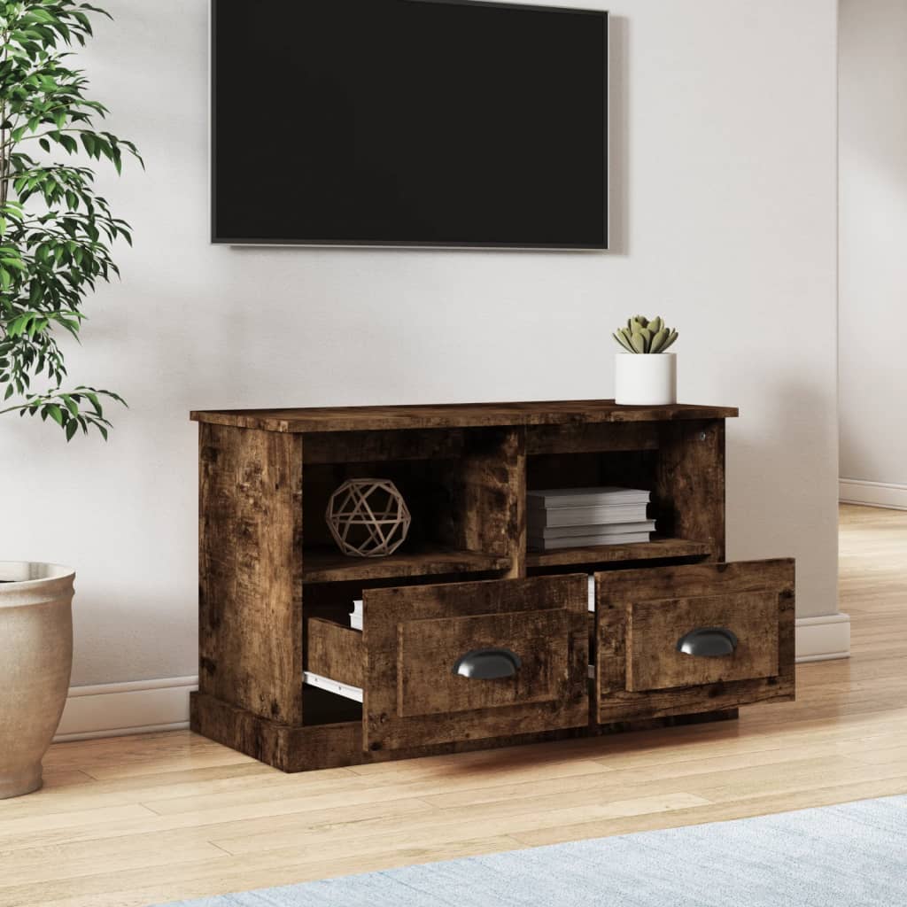 Thumbnail - vidaXL TV-Schrank Räuchereiche 80x35x50 cm Holzwerkstoff
