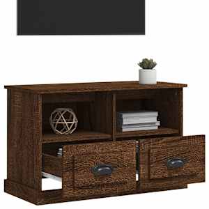 TV skříňka hnědý dub 80 x 35 x 50 cm kompozitní dřevo - obrázek 4