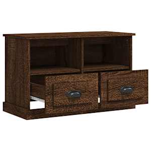TV skříňka hnědý dub 80 x 35 x 50 cm kompozitní dřevo - obrázek 6