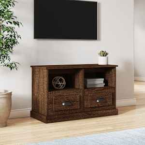 TV skříňka hnědý dub 80 x 35 x 50 cm kompozitní dřevo - obrázek 1