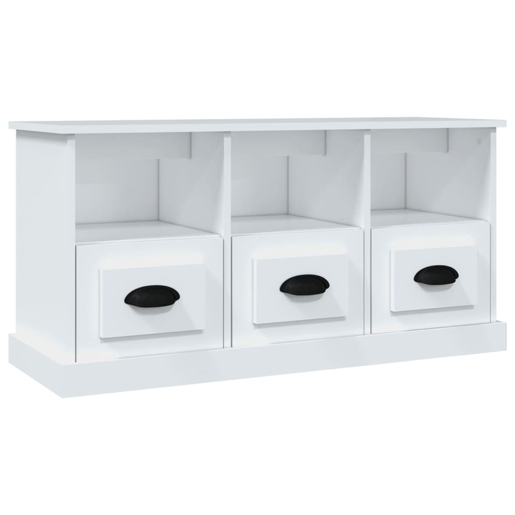 vidaXL TV skříňka bílá 100 x 35 x 50 cm kompozitní dřevo
