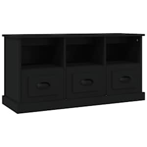 TV skříňka černá 100 x 35 x 50 cm kompozitní dřevo - obrázek 2