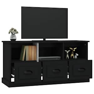TV skříňka černá 100 x 35 x 50 cm kompozitní dřevo - obrázek 5