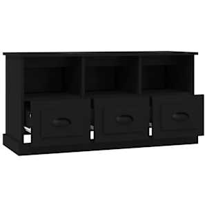 TV skříňka černá 100 x 35 x 50 cm kompozitní dřevo - obrázek 7