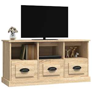 TV skříňka dub sonoma 100 x 35 x 50 cm kompozitní dřevo - obrázek 4