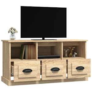 TV skříňka dub sonoma 100 x 35 x 50 cm kompozitní dřevo - obrázek 5