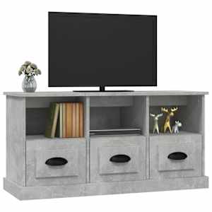 TV skříňka betonově šedá 100 x 35 x 50 cm kompozitní dřevo - obrázek 4