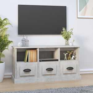 TV skříňka betonově šedá 100 x 35 x 50 cm kompozitní dřevo - obrázek 1