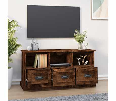 vidaXL Televizoriaus spintelė, dūminio ąžuolo, 100x35x50cm, mediena
