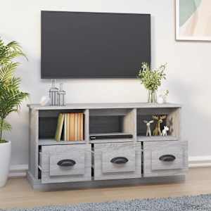 TV skříňka šedá sonoma 100 x 35 x 50 cm kompozitní dřevo - obrázek 3
