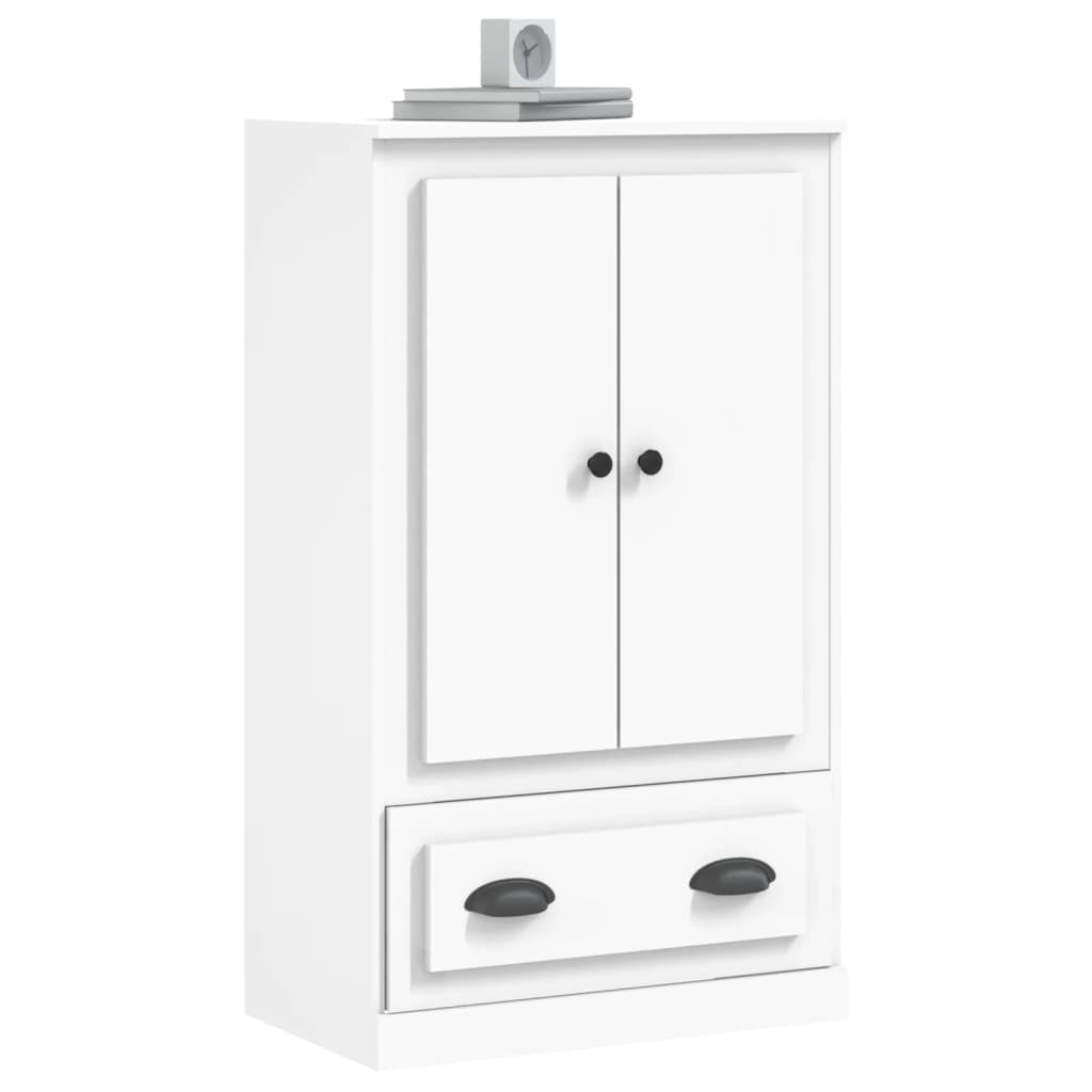 Skříň highboard bílá 60 x 35,5 x 103,5 kompozitní dřevo