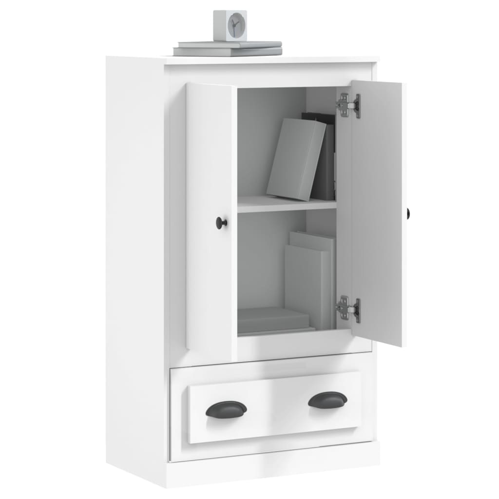 Skříň highboard bílá 60 x 35,5 x 103,5 kompozitní dřevo