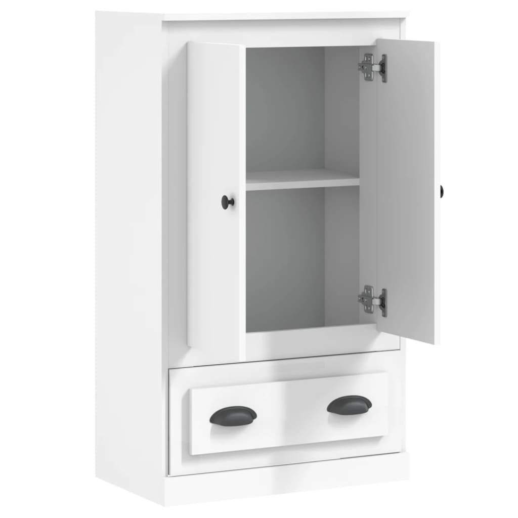 Skříň highboard bílá 60 x 35,5 x 103,5 kompozitní dřevo