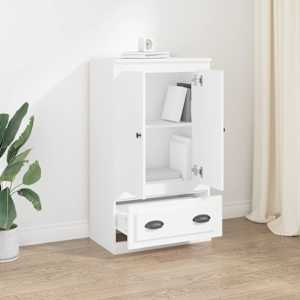 Skříň highboard bílá 60 x 35,5 x 103,5 kompozitní dřevo - obrázek 3