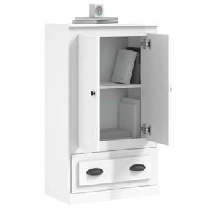 Skříň highboard bílá 60 x 35,5 x 103,5 kompozitní dřevo - obrázek 5