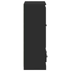 Skříň highboard černá 60 x 35,5 x 103,5 kompozitní dřevo - obrázek 7