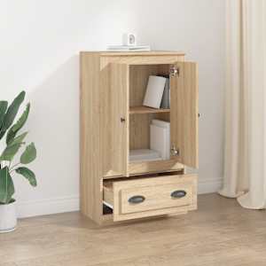 Skříň highboard dub sonoma 60 x 35,5 x 103,5 kompozitní dřevo - obrázek 3