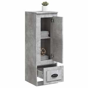 Skříň highboard betonově šedá 36x35,5x103,5 kompozitní dřevo - obrázek 4
